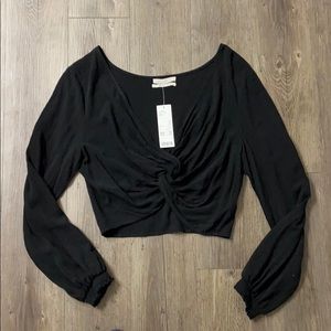 Urban Outfitters Black Crop Top